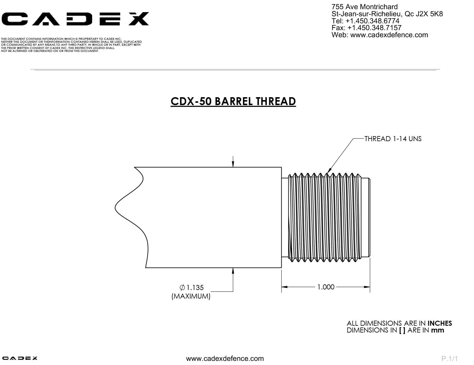 MX1 Muzzle Brake - Cadex Defence