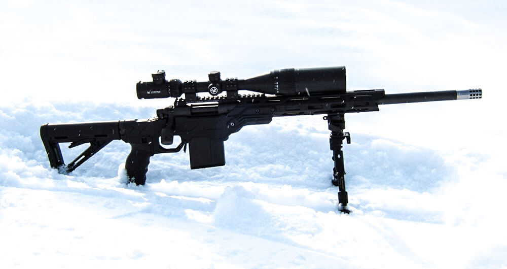Urban Strike chassis fitted with a Remington 700 short action
